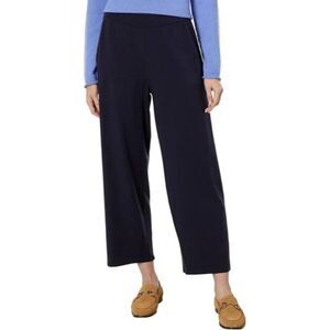 Eileen Fisher Wide Leg Crop Pants Size 2X NWOT Navy Blue